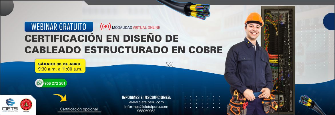 webinar certificaciOn en dise  o de cableado estructurado en cobre 2022